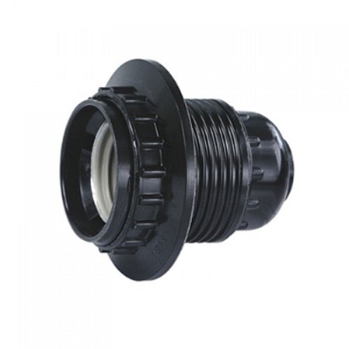 Патрон электрический ASD Е27 Н12РП-01 карболит с прижимным кольцом черный картинка 